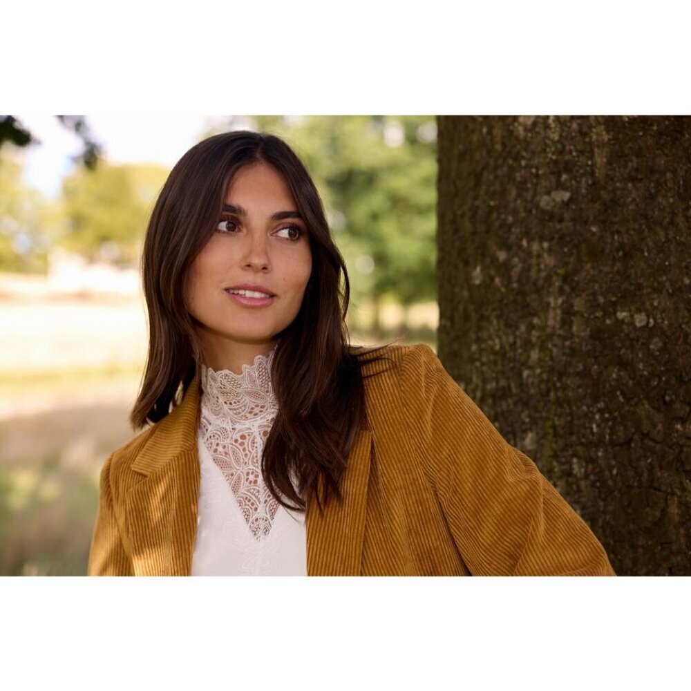 NWT SOYA CONCEPT MARICA 20 WHITE LACE ELEGANT LONGSLEEVE - Picture 5 of 6